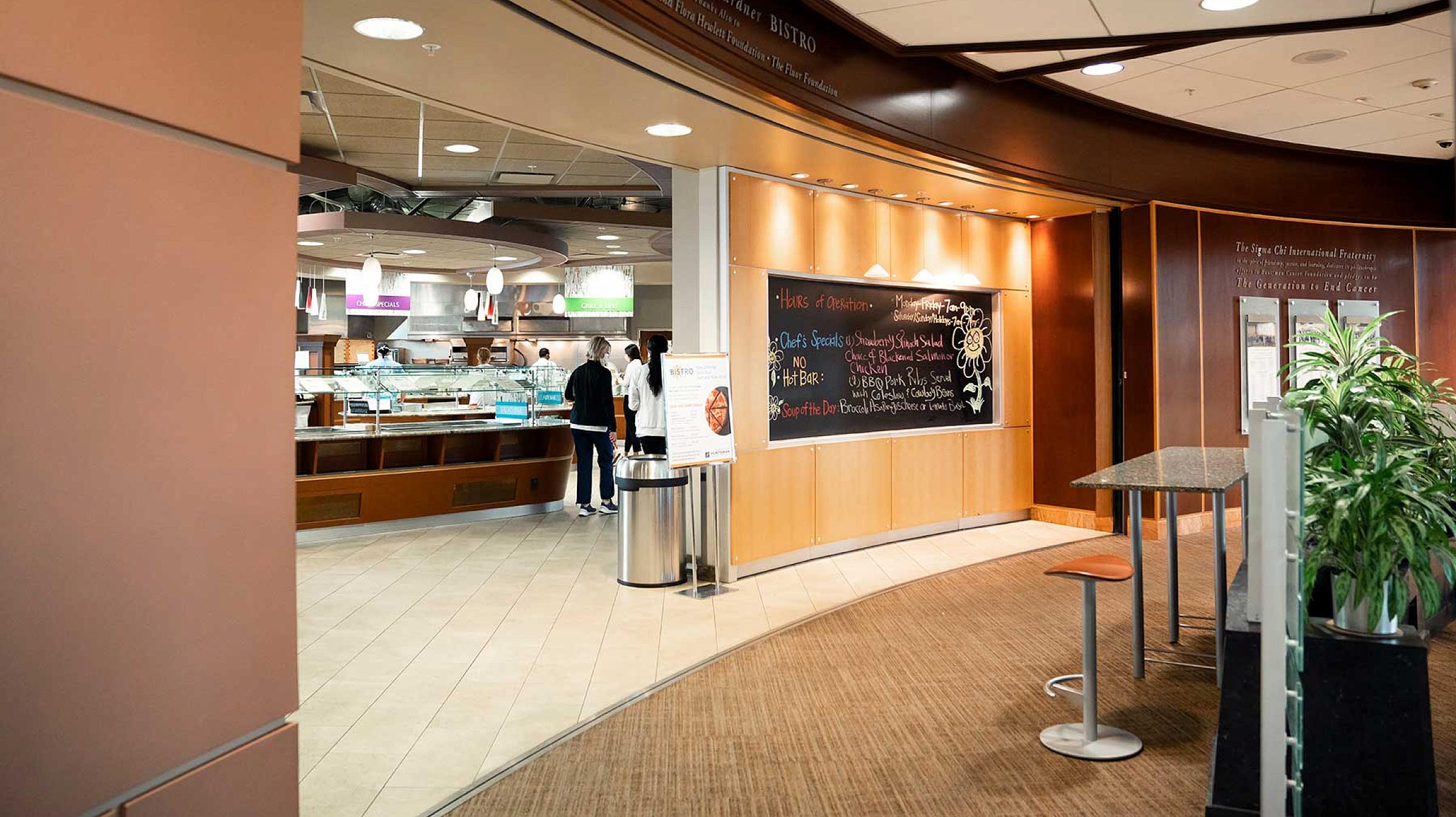 Hospital, 6th Floor: The Bistro | (The Bistro) One of two restaurants available for patients, staff, and guests, is located on the 6th floor of our hospital. The Bistro restaurant located on the 6th floor of the hospital